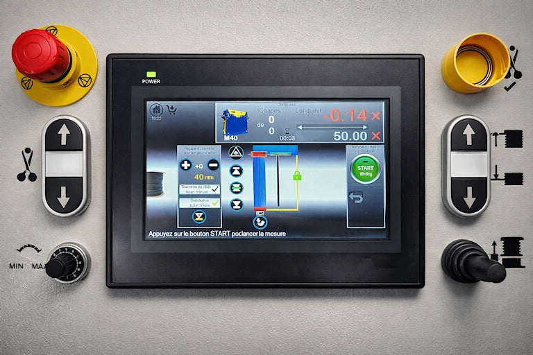 Loimex CD-TACTIL-7C — touch panel counter, 7inches for machines type serie TRG